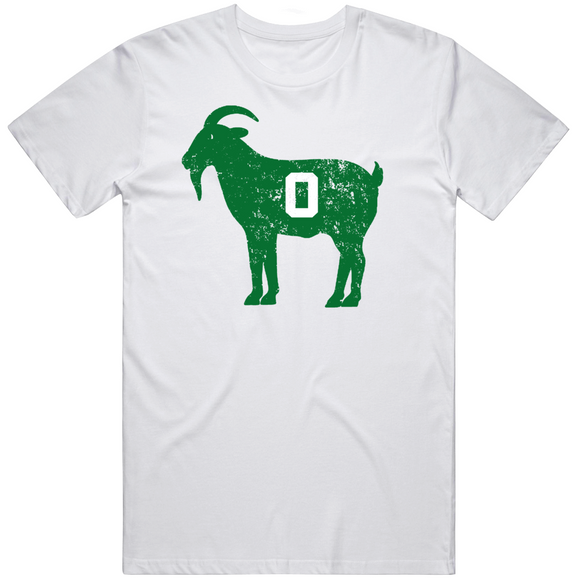 Jayson Tatum Goat 0 Boston Basketball Fan Distressed   T Shirt