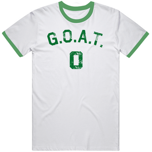 Goat Greatest Of All Time Jayson Tatum Basketball Fan Distressed V3 T Shirt