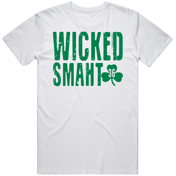 Marcus Smart Wicked Smaht 36 Boston Basketball Fan  T Shirt