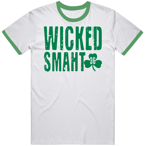 Marcus Smart Wicked Smaht 36 Boston Basketball Fan v2  T Shirt