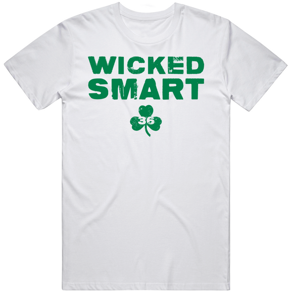 Marcus Smart Wicked Smart 36 Boston Basketball Fan  T Shirt