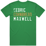 Cedric Maxwell Cornbread Boston Basketball Fan Distressed T Shirt