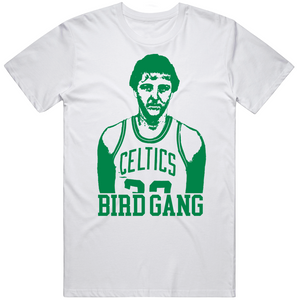 Larry Bird Bird Gang Boston Basketball Fan T Shirt