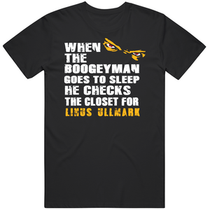 Linus Ullmark Boogeyman Boston Hockey Fan T Shirt