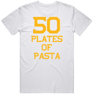 David Pastrnak 50 Plates Of Pasta Boston Hockey Fan V2 T Shirt