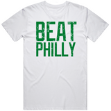 Beat Philly Boston Basketball Fan Distressed v2 T Shirt