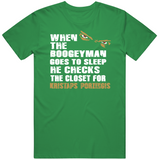 Kristaps Porzingis Boogeyman Boston Basketball Fan T Shirt