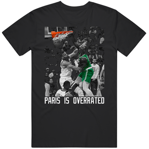 JB Dunk over Rudy Gobert Paris Is Overrated Boston Basketball Fan T Shirt