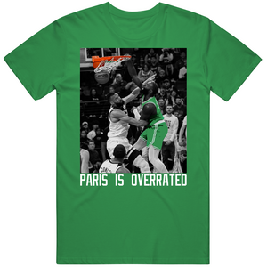JB Dunk over Rudy Gobert Paris Is Overrated Boston Basketball Fan v2 T Shirt