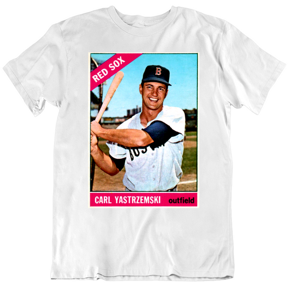 Carl Yastrzemski Boston Baseball Card Fan V2 T Shirt