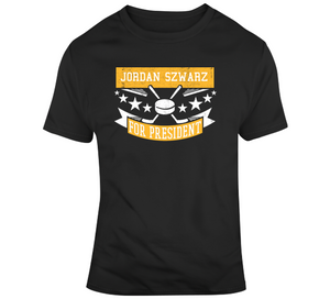 Jordan Szwarz For President Boston Hockey Fan T Shirt