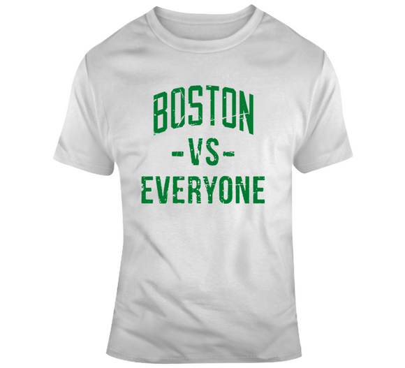 Boston Vs Everyone Boston Basketball Fan Distressed v3 T Shirt