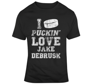 Jake DeBrusk I Love Boston Hockey Fan T Shirt