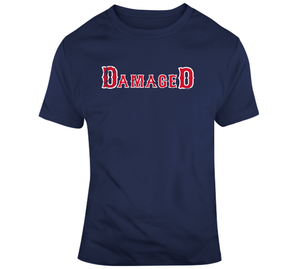 Damaged Boston Baseball Fan T Shirt