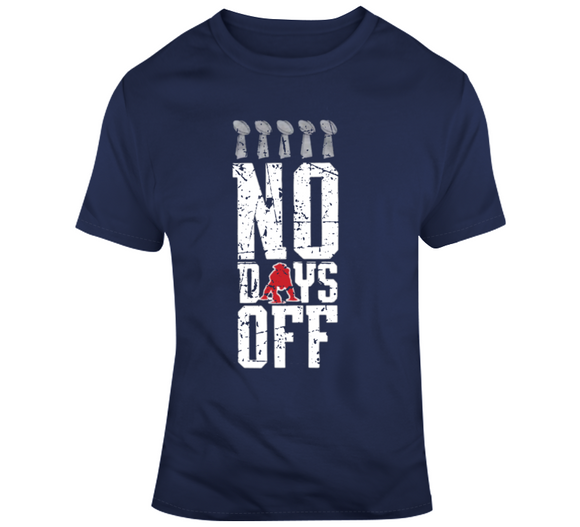 Bill Belichick No Days Off Champion Distressed New England Football Fan T Shirt