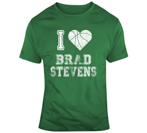 Brad Stevens I Heart Boston Basketball Fan T Shirt