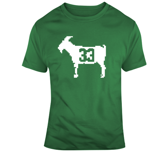 Boston Basketball Team Retro 8 Bit Larry Legend Goat 33 T Shirt