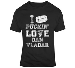 Dan Vladar I Love Boston Hockey Fan T Shirt