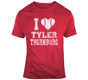 Tyler Thornburg I Heart Boston Baseball Fan T Shirt