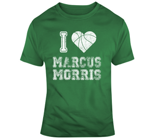 Marcus Morris I Heart Boston Basketball Fan T Shirt