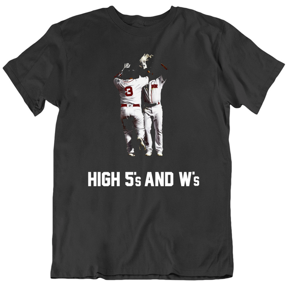 High 5s And Ws Boston Baseball Fan T Shirt