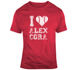 Alex Cora I Heart Boston Baseball Fan T Shirt