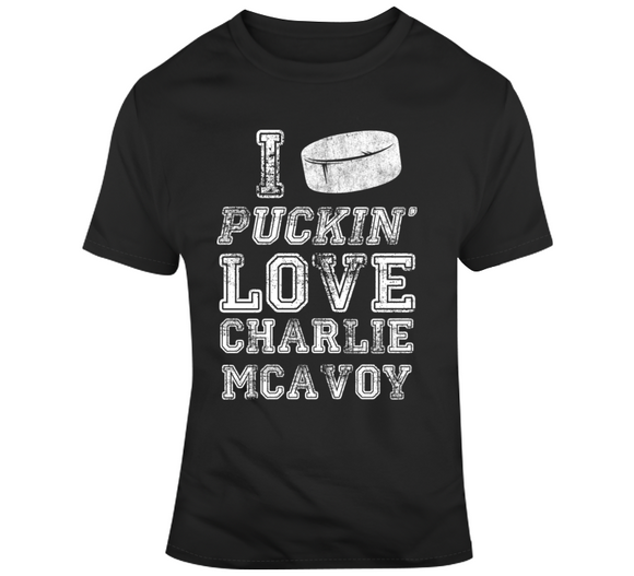 Charlie McAvoy I Love Boston Hockey Fan T Shirt