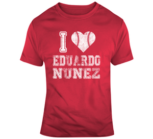 Eduardo Nunez I Heart Boston Baseball Fan T Shirt