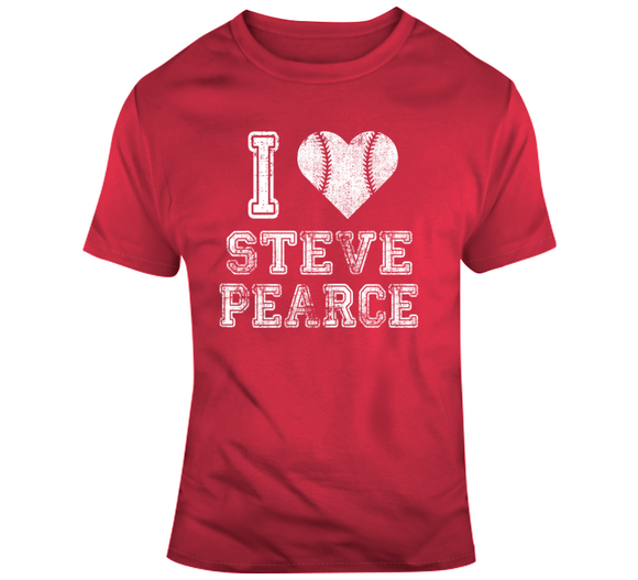 Steve Pearce I Heart Boston Baseball Fan T Shirt