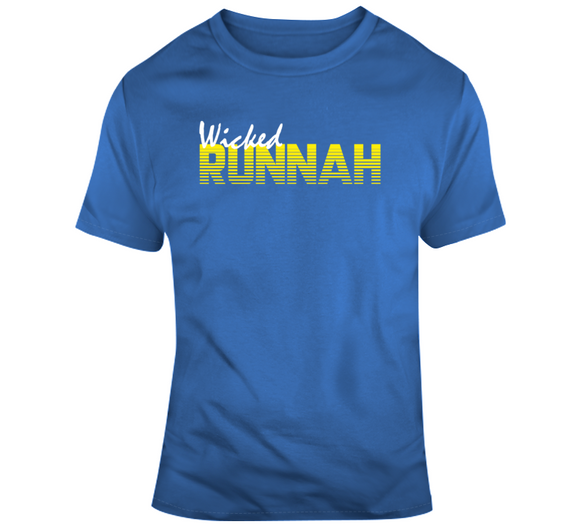 Boston Marathon inspired 26.2 miles City Wicked Runnah V4 T Shirt