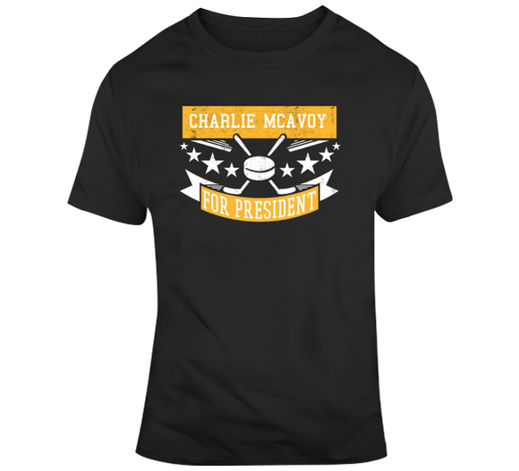 Charlie McAvoy For President Boston Hockey Fan T Shirt