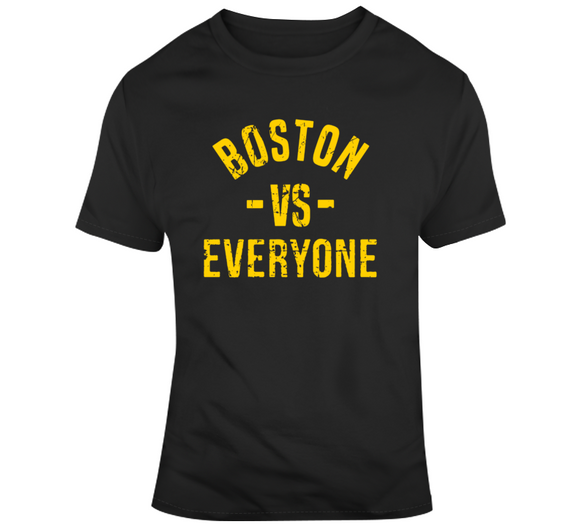 Boston Vs Everyone Hockey Fan Distressed T Shirt