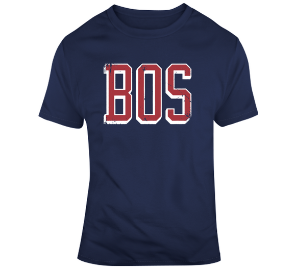 Boston Vintage BOS Boston Baseball Fan T Shirt