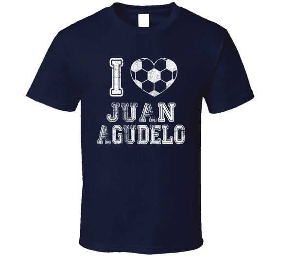 Juan Agudelo I Heart New England Soccer T Shirt