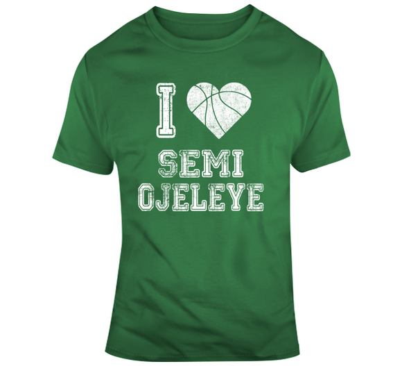 Semi Ojeleye I Heart Boston Basketball Fan T Shirt