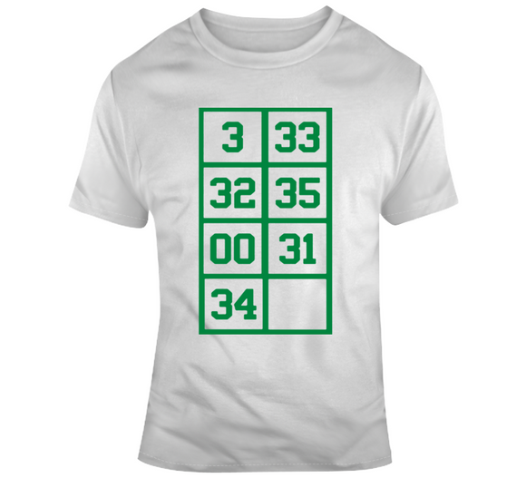 Paul Pierce The Truth 34 Retired Numbers Boston Basketball Fan T Shirt