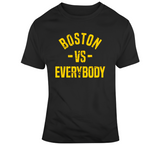 Boston Vs Everybody Hockey Fan Distressed T Shirt