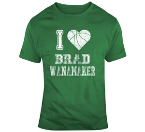 Brad Wanamaker I Heart Boston Basketball Fan T Shirt