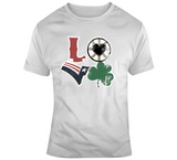 Boston Sports Teams Boston Love Hockey Basketball Football Baseball Fan T Shirt