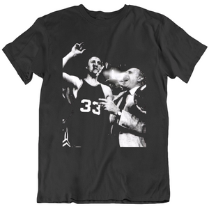 Retro Larry Bird and Red Boston Basketball Fan T Shirt