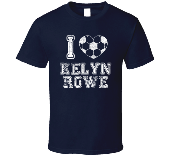 Kelyn Rowe I Heart New England Soccer T Shirt