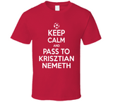 Krisztian Nemeth Keep Calm Pass To New England Soccer T Shirt