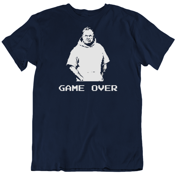 Bill Belichick Game Over New England Football Fan Pixelated T Shirt