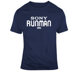 Sony Michel Sony Runman 26 Walkman Parody Football Fan T Shirt
