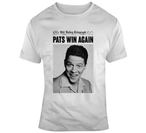 New England Wins Again Biff Back To The Future  Football Fan T Shirt