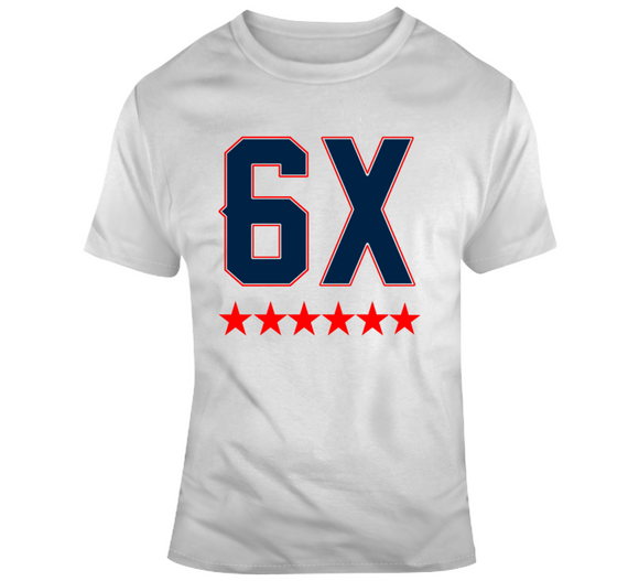 6 Time World Champs New England Football Fan T Shirt