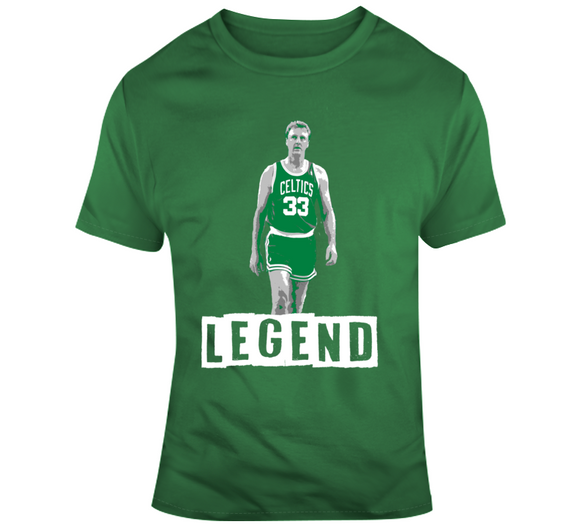 Larry Legend Bird GOAT Boston Basketball Fan T Shirt