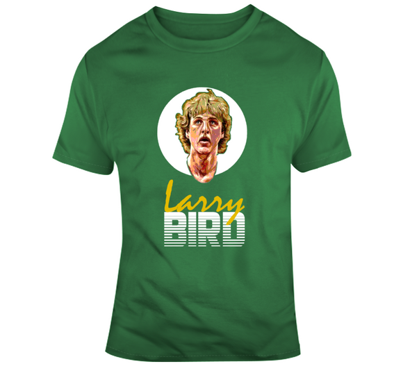 Retro 80s Style Larry Bird Boston Basketball Fan V2 T Shirt
