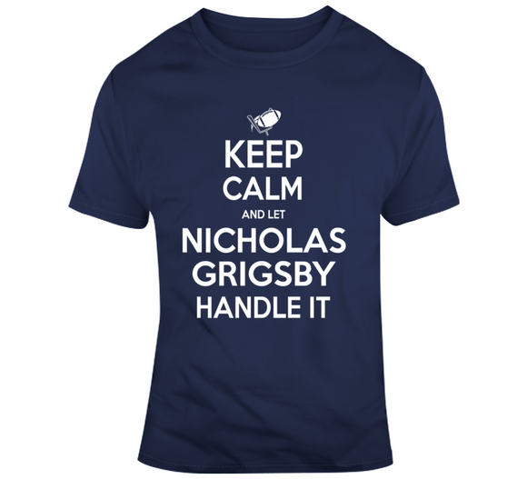 Nicholas Grigsby Keep Calm New England Football Fan T Shirt