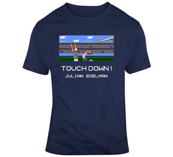 Julian Edelman Tecmo Bowl Touchdown New England Football Fan T Shirt